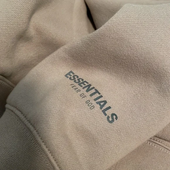 Fear of God Essentials Tan Hoodie - Picture 7 of 8